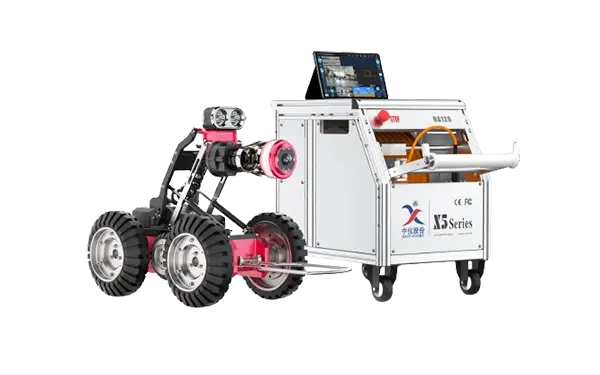 X5-HT4 robô de inspeção CCTV Pipeline